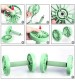 2-in-1 Double AB Roller Wheel Fitness Abdominal Core Exercise Equipment Slimming Trainer at Home Gym